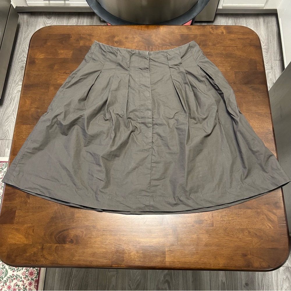 Banana Republic Dark Olive Green A-Line Skirt Size 6